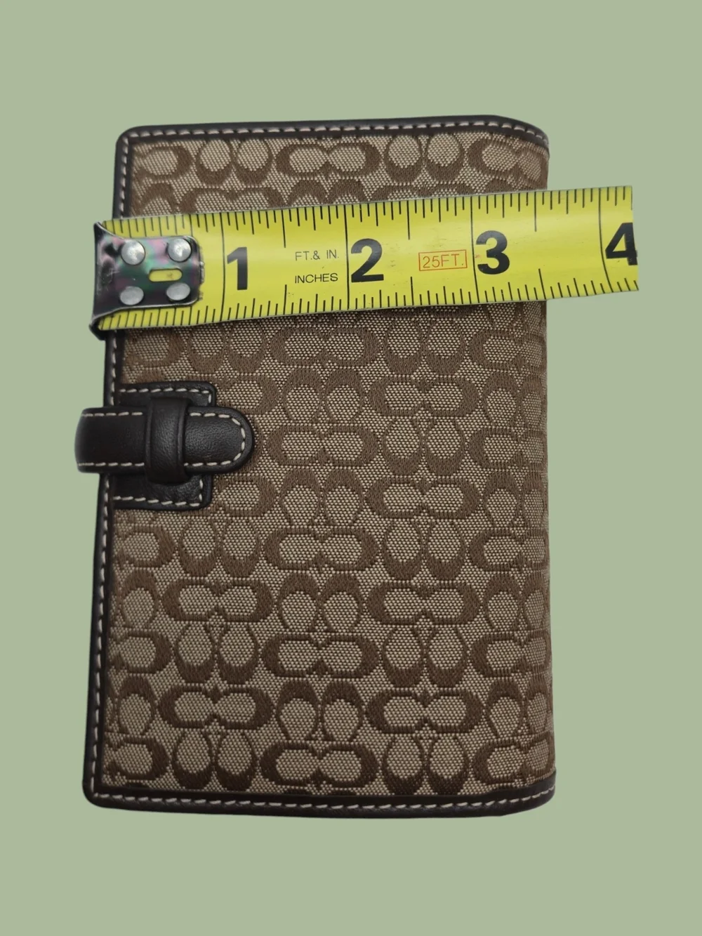Coach Dark Brown Leather Planner Agenda Organizer FS8802 2005 Diary Insert NWT
